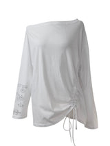 tattoo shirring long sleeve T (2color)