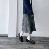 Striped Structured Wide Shorts