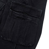 CARGO LOOSEFIT DENIM PANTS BLACK
