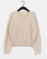 Rubot Twisted Fisher V-Neck Knitwear