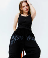 DAECHEONG LOGO BIG WIDE PANTS