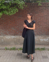 Winder frill long dress