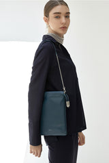 LUZIN MINI シープスキンショルダーバッグ / Peacock Green