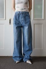 Tweed Studded Denim Pants