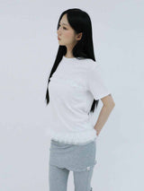 フリル カンカンTシャツ(WHITE)