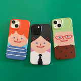 SMILEY FACE HARD CASE - VER.2 (+HAIR KEYRING SET) - GREEN