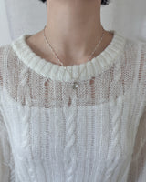 [925SILVER] BLOOM CLOVER NECKLACE