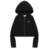 VIV 2Wayジップアップクロップニット