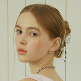 バタフライビーズメタルヘアクルー