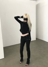 STEALTH DIAGONAL ZIP-UP