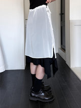  STRING LAYERED SHEER SKIRT