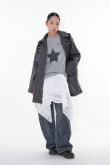 Angel unbalanced skirt