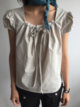 French puff blouse (3color)