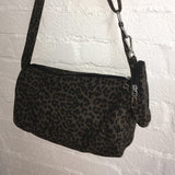 [Mini Pouch Set] Hitch Leopard Cotton Cross Shoulder Bag