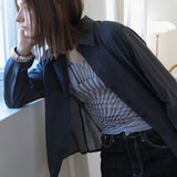 ファンプリントストレッチロングスリーブTシャツ