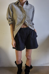 DOUBLE COLLAR SHIRT_KHAKI GRAY