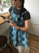 Lauv patchwork blouse (2color)