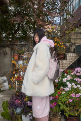 SHAKIRI LEOPARD MIXED BACKPACK (PINK/BROWN)