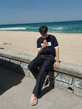 ASCLO Non Fade One Tuck Denim Pants (2color)