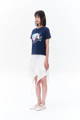 KIRSH X SUNONEBIRD グラフィックスタンダードフィットTシャツ - ネイビー