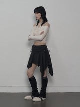 LACE LEG WARMER BLACK