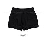 Hush Button Pocket Pumpkin Shorts