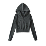 Color Point Hood Jacket