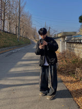 Oil Washed Vintage Wide Pants