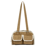 ポケットポイントマスタングハンドバッグ [LIGHT BEIGE]
