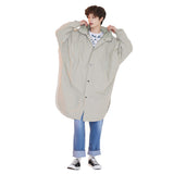 Mask & multi jumper(Oversize fit) Mint-grey - onesize