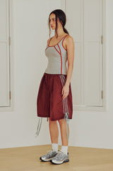 Strap Boxer Pants (WINE)
