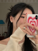 [MADE] Fulls cashmere unbalanced off-shoulder knitwear