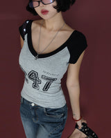 Capri Half-Length Slim Fit Denim Pants