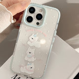 サマーブルーエッジスイーツカートゥーンパピージェリー iPhone ケース
