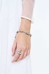 NO.600 [SILVER] TWO HOLD BALL BRACELET