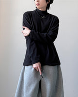 フリースハーフネックロングスリーブ