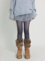 Kina Bendable Angora Fur Micro Shorts (Angora Fur Fabric)