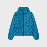 2Way Dot Hooded Wind Breaker (Teal Green)