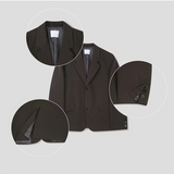 Semi over 3button blazer(2color)