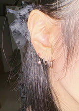 シルバーミニスターピアス (3color)