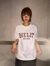 デビル レタリング タトゥー グラフィック オーバーサイズ Tシャツ 3カラー