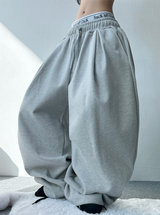 STRING JOGGER PLEAT BALLOON PANTS🩶🖤 - 2 COLORS