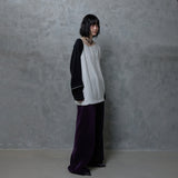 ZIP TEETH PANTS: PURPLE