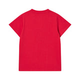 Seiie Tennis Applique T-shirts Slim Fit Red