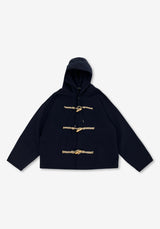 LU ダッフルフーディージップアップ