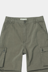 Vintage Military Capri Cargo Pants (Washed Khaki)