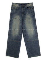 GeoJ 5079 Double Knee Teen Washing Wide Denim
