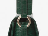 ISLE MINI CROC ショルダーレザーバッグ / Wani Green