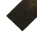[24SS LSD COLLECTION] Cross Raw Edge Denim Pants_Black