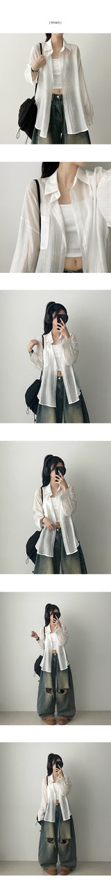 Mikan Charles ルーズフィットポケットシャツ south